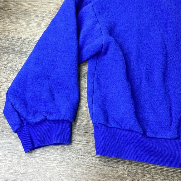 Beyond Yoga Women’s Royal Blue V Neck Oversized Cropped Sweatshirt, size Large - Picture 8 of 8